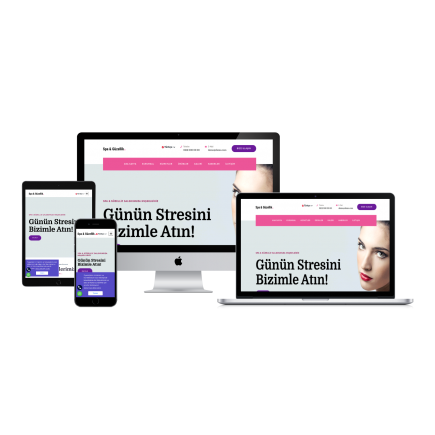 Spa & Bakım Merkezi Web Paketi - DWEB44