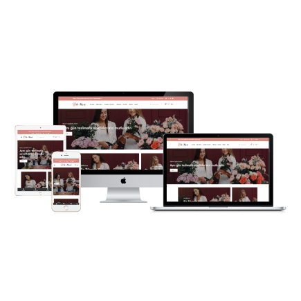 E-Ticaret Sitesi Çiçekçi, Canlı Çiçek & Aranjman - DWEB52